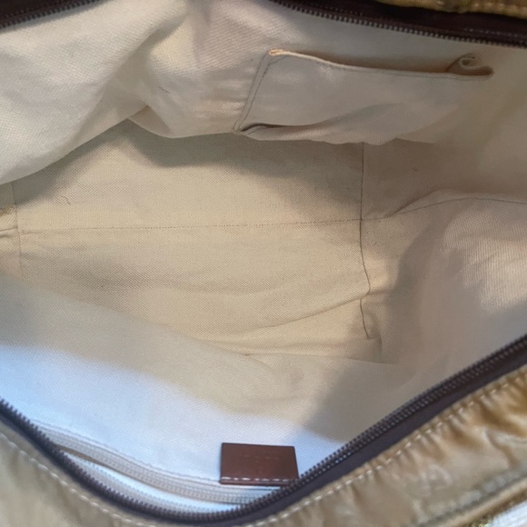 Authentic Vintage  GUCCI  monogram zippered / satchel tote bag 🔥16x9x7 “ - Picture 7 of 10